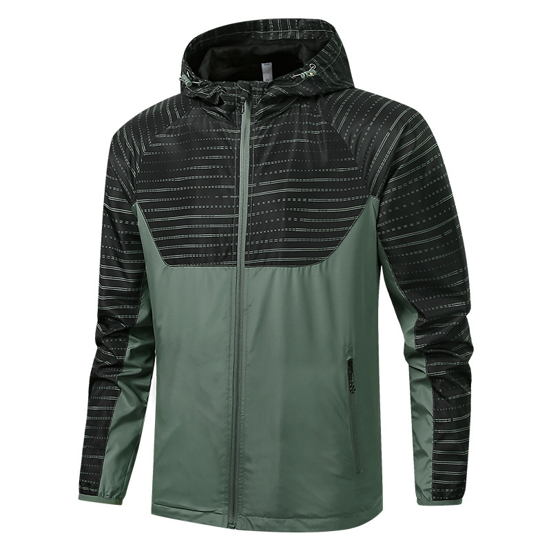 Sports Windbreaker Breathable Waterproof Men's New Spring and Autumn Casual Jacket Outdoor Domineering Wolf Loose Running Jacket Sports Windbreaker Breathable Waterproof Men's New Spring and Autumn Casual Jacket Outdoor Domineering Wolf Loose Running Jacket