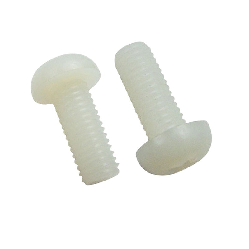 现货批发尼龙螺丝圆头螺钉绝缘螺丝塑胶塑料盘头十字螺丝M2M2.5M3