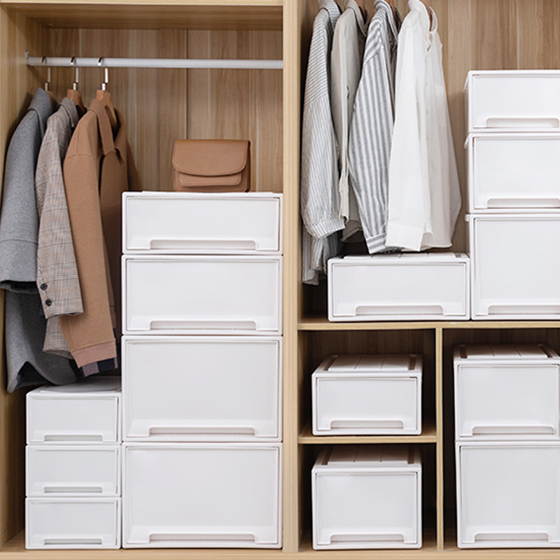 SPACEXPERT underwear storage box drawer storage cabinet household toy organizing storage box large storage box