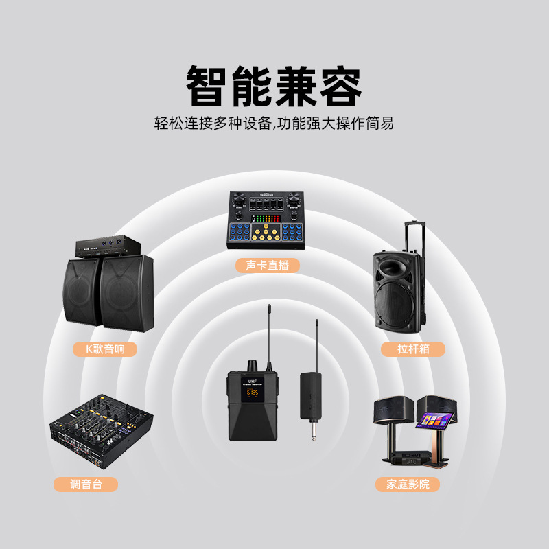 2.4 グラムワイヤレスヘッドマウントマイク Little Bee 教師用アンプオーディオラベリアマイク 1 対 2 コンデンサーマイク|undefined