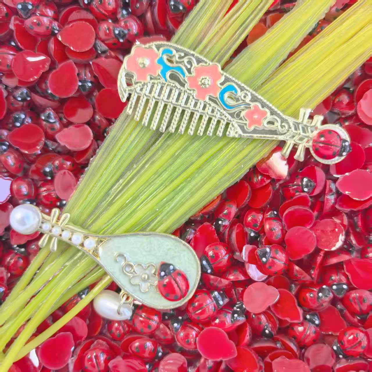 仿真七星瓢虫树脂饰品配件文具玩具服饰工艺品小配饰_21.jp