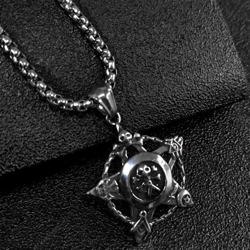 Trend retro necklace hip-hop style stainless steel