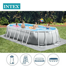 INTEX26796��ͥ��Ӿ��5����Բ�ܼ�ˮ����װ����Ϸˮ֧���ɶ�Ӿ��