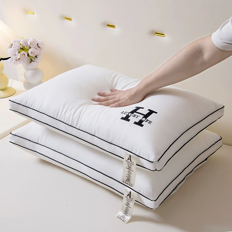 Пятизвездочный отель, подушка для шейного позвонка, жаккардовая вышивка, подушка для сна, подушка для студенческого общежития, одиночная подушка, производитель