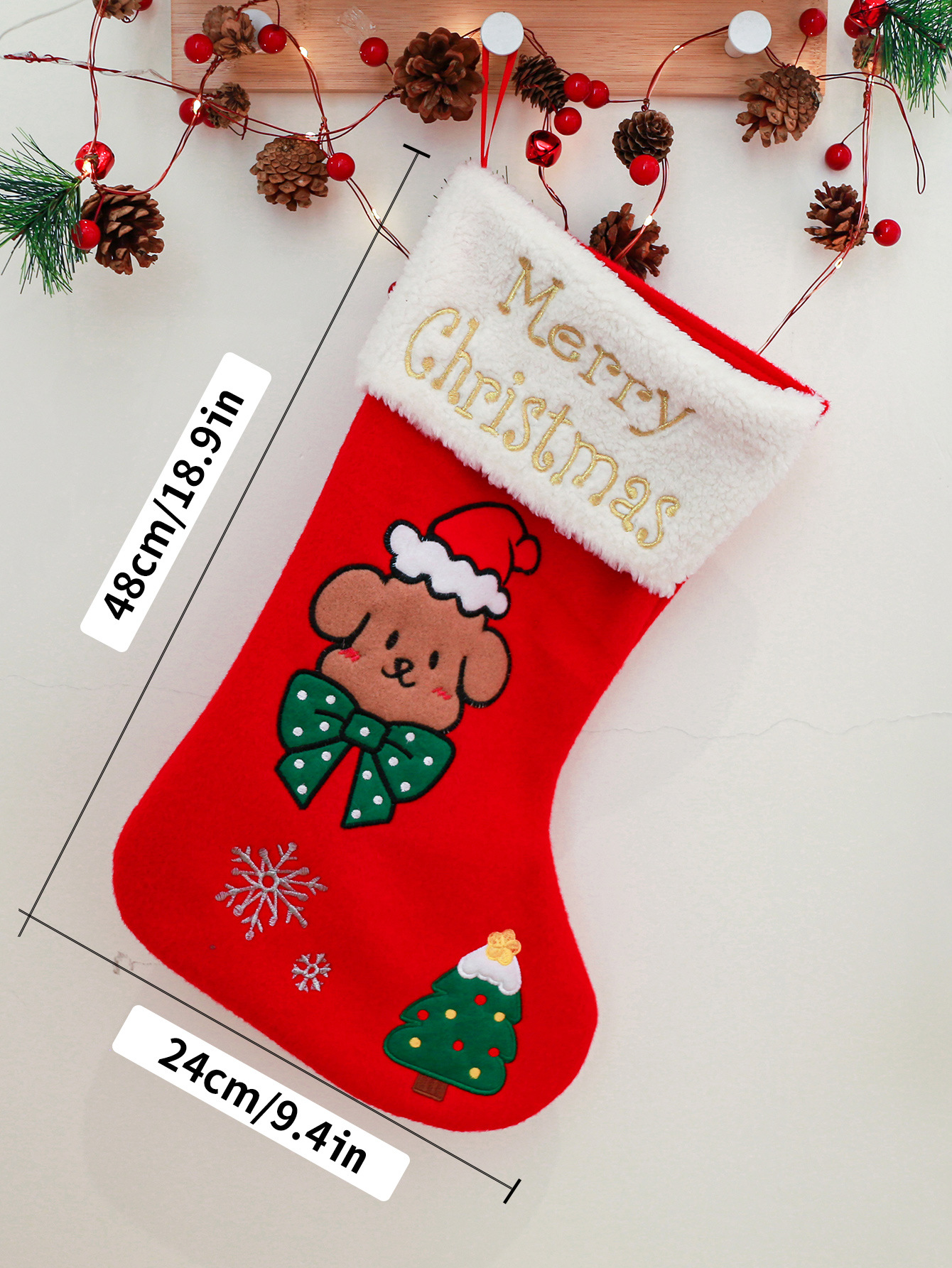 크리스마스 및 새해 선물 가방 - 레드