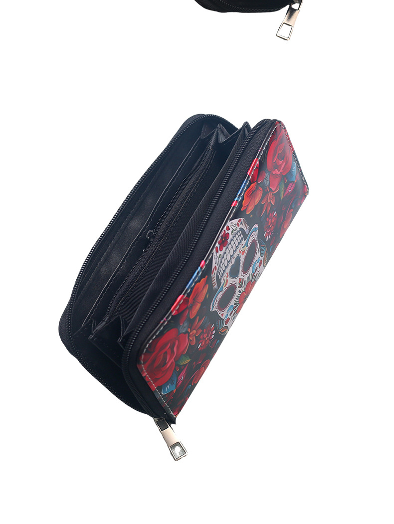 Unisex Bat Skull PVC Zipper Wallets display picture 5