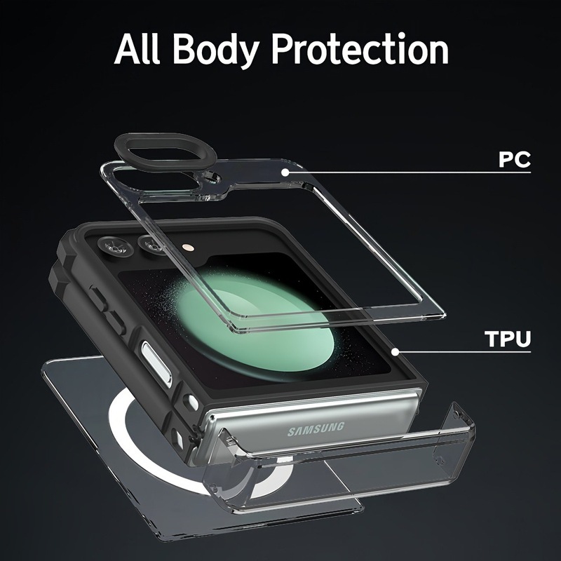Samsung Z Flip7 クロスボーダーホットモデル工場供給四隅落下防止携帯電話ケース電子商取引供給 5 4 3 に適しています|undefined