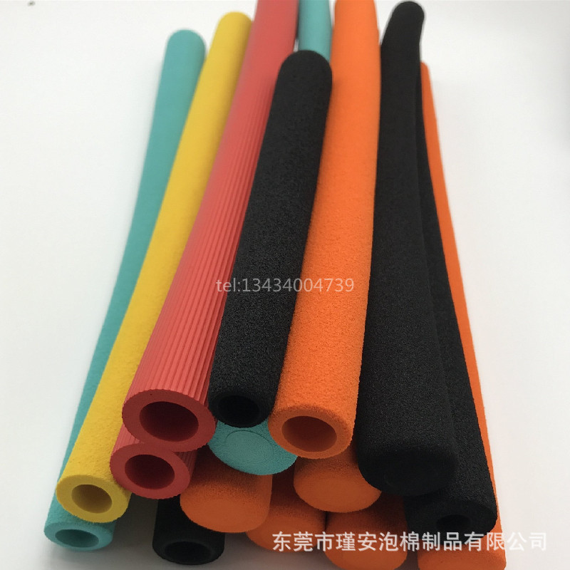批发NBR橡塑光面发泡管 保温隔热防撞手把套装饰泡沫防护棉管套