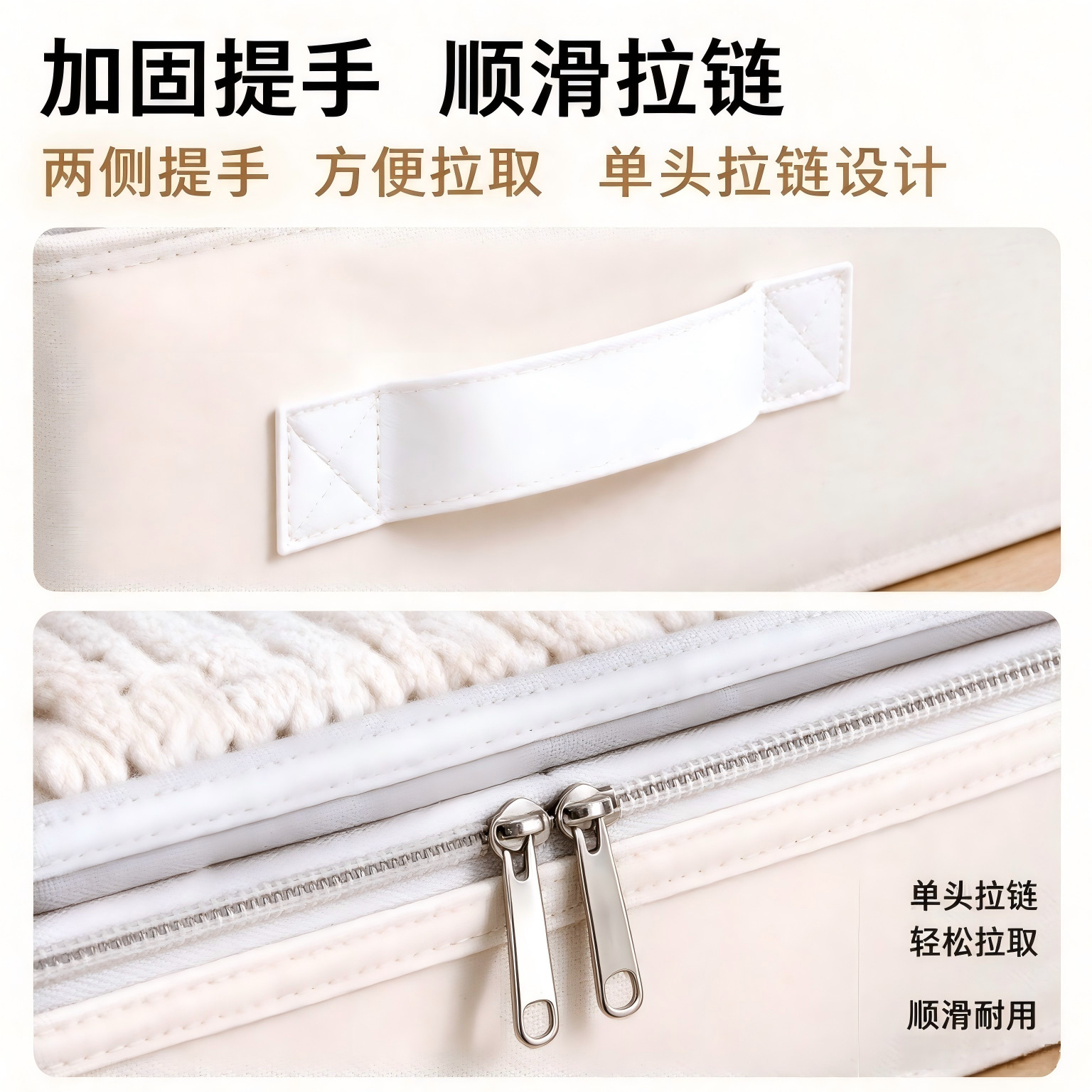 跨境床底衣柜整理箱储物箱可视折叠床底收纳箱单件装整洁美观收纳