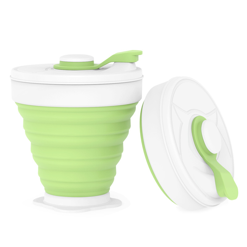 Taza de agua plegable de silicona al aire libre viaje enjuague bucal taza retráctil viaje mini taza de agua portátil comprimido taza suave