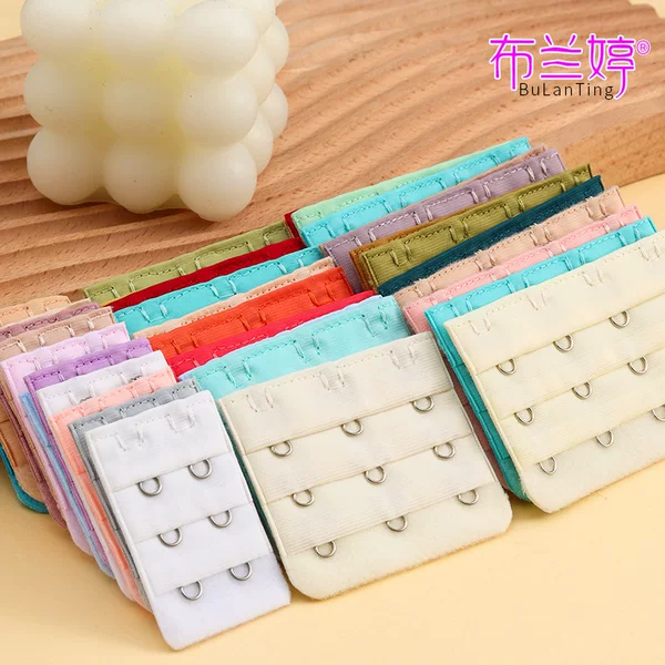 Underwear with Three Rows and Three Hooks, Extended Hook-And-Eye Fasteners for Women, 4 Extension Hooks, 5 Four-Row Back Hooks, Bra Strap Clasps