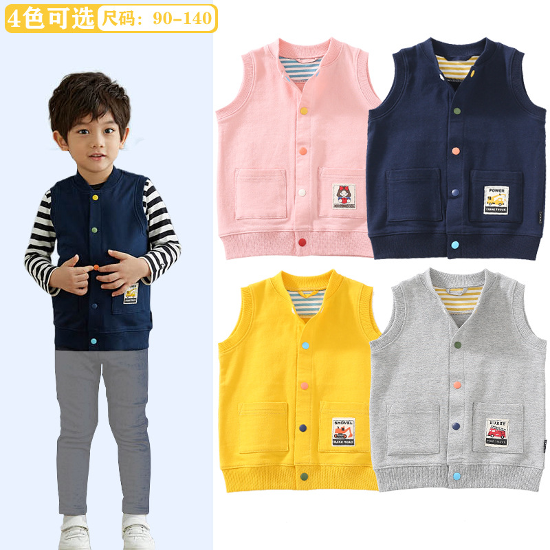Children's fashionable keep warm vest for men and women