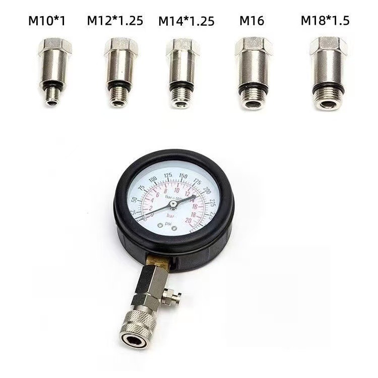 High-end car cylinder pressure gauge, multi-functional car cylinder pressure tester, engine cylinder pressure detection auto repair tool