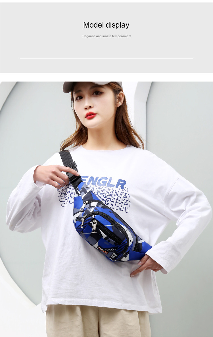 New men's and women's sports running crossbody waist bags, couple chest bags, men's cash register large-capacity mobile phone coin purses wholesale undefined