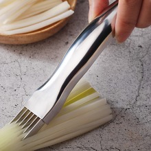 切葱器 银色不锈钢切葱刀 葱丝刀 洋葱大葱小葱苗工具厨房刀具