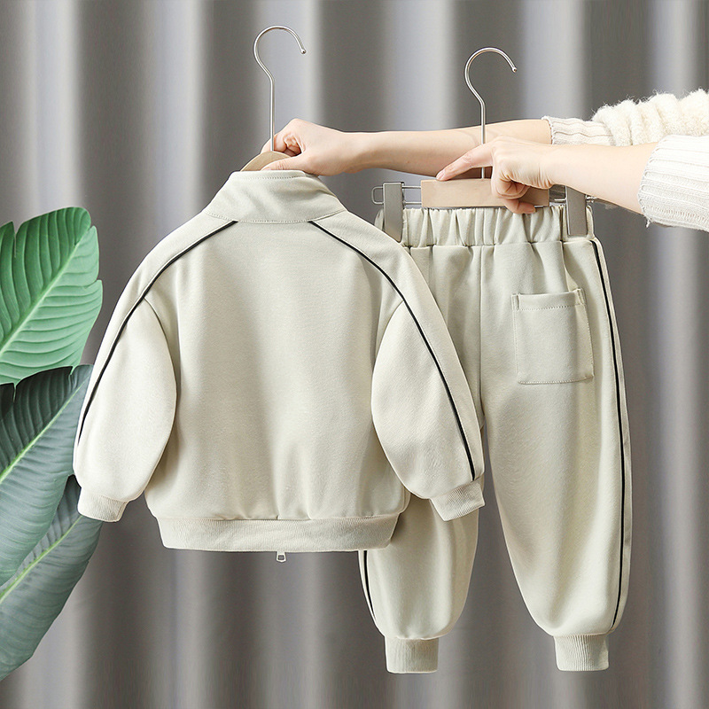 5822 Traje deportivo para niños 2025 Nueva ropa de primavera y otoño Ropa casual para niños Moda de otoño para bebés Traje de dos piezas