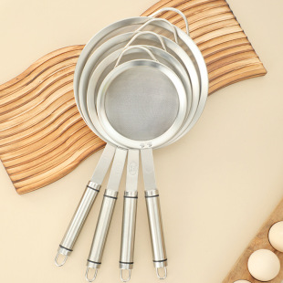 304 stainless steel 30 mesh complementary food flour sieve chicken egg cream juice soybean milk filter screen strainer strainer household