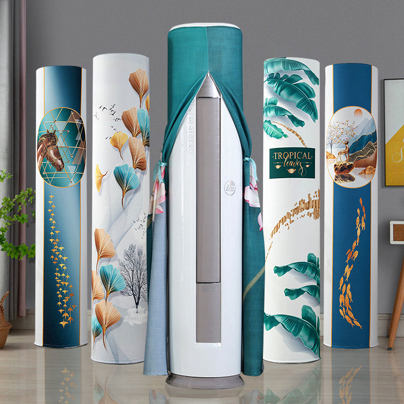 Cubierta de aire acondicionado gabinete redondo cilíndrico Gree sala de estar Midea Haier gabinete buey vertical aire acondicionado cubierta de polvo