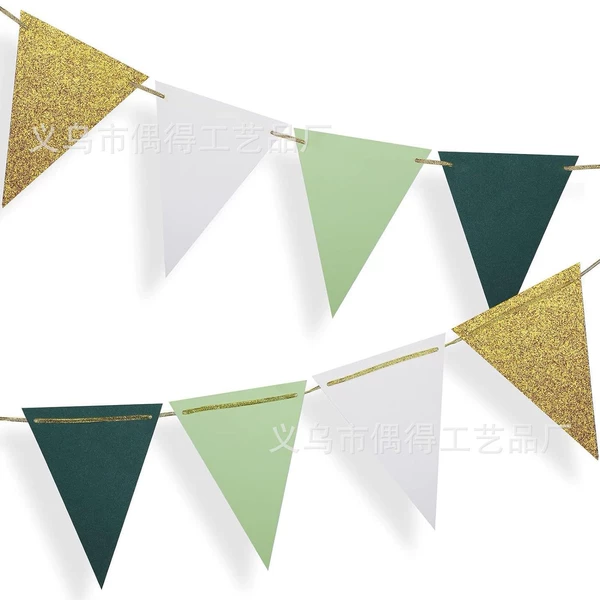 Flash gold+white+light green+dark green