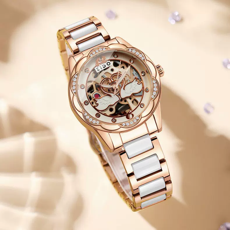 镂空手表女简约女士手表高中学生时尚非机械表女士石英表现货批发