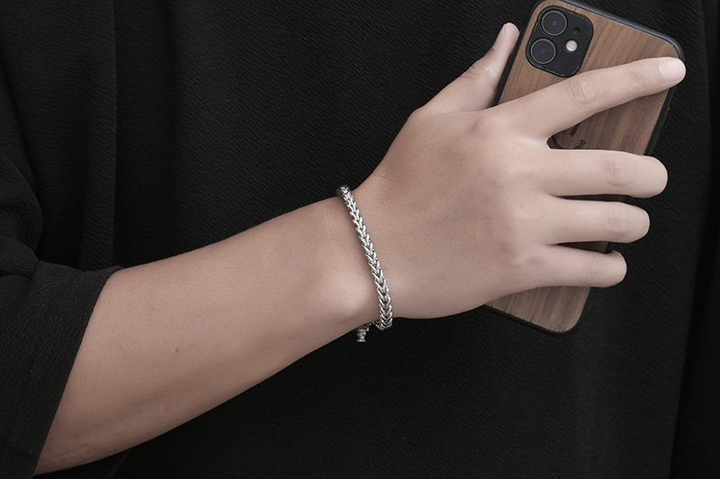 Plating Design Simple Style Geometric Stainless Steel Plating Bracelets 1 Piece