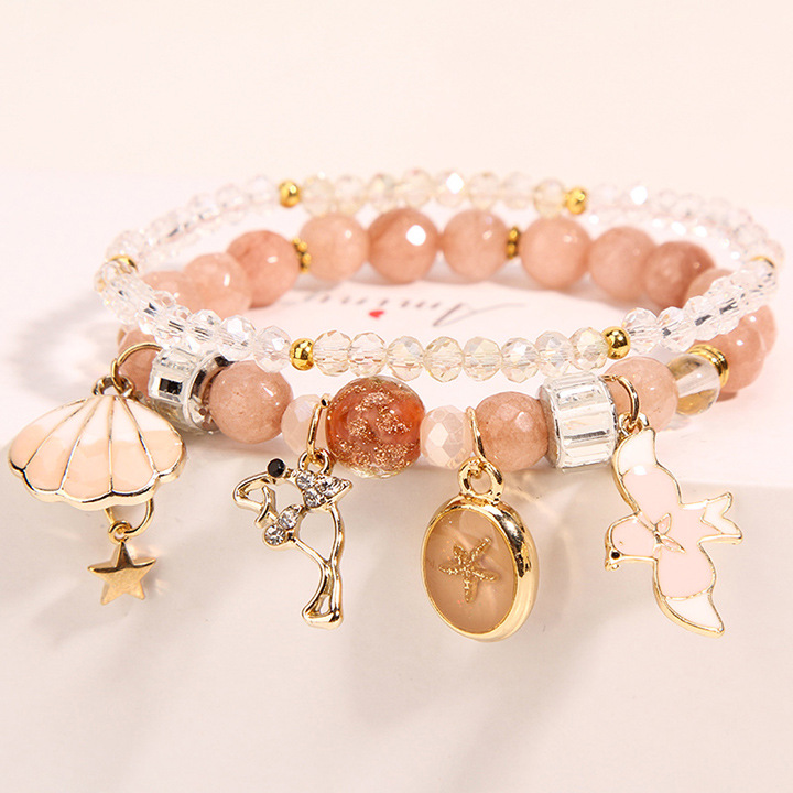 Elegant Butterfly Artificial Crystal Inlay Artificial Gemstones Women's Bracelets display picture 4