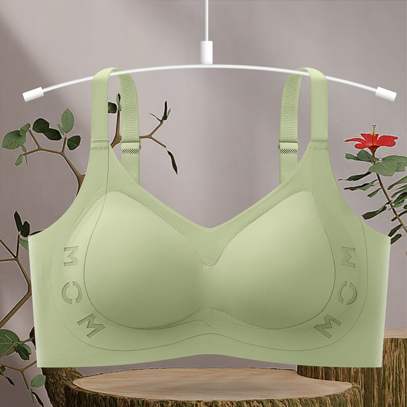 Ropa interior de espalda hermosa sin costuras, sujetador anti-caída de soporte suave, sujetador anti-caída sin anillo de acero, sujetador trasero de tres pechos