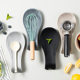 Factory in stock Kitchenware Silicone Shelf Ducket Kitchen Scutcher Spoon Silicone Spoon Hole Household Thickened Heat Insulated Silicone Spoon Pad