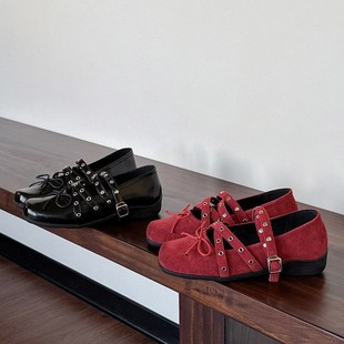 ��ʽ��ЬŮ2026�����¿�͹żtɫ������Ь���Ӣ���LСƤЬ����Ь