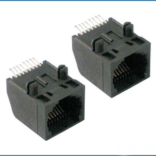 厂家供应SMT-8P8C SMT电话插座 电话接口插座 电话线插座