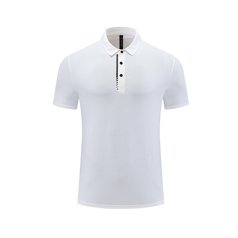 Verano de hielo-sensación transpirable de secado rápido Polo de los hombres de negocios ropa de manga corta casual solapa superior moda deportes ropa de fitness