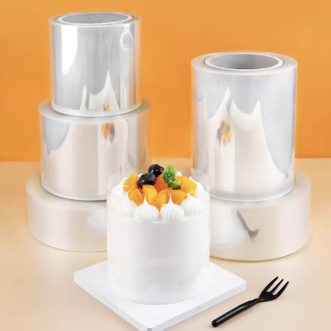 pet膜卷材高透明食品级生日蛋糕围边硬 PET片材 PET围边 聚酯薄膜