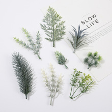 仿真植物配件橱窗造景落地盆栽塑胶草装饰材料植物墙配材厂家批发