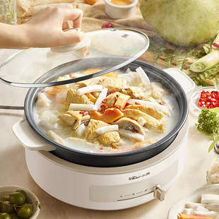 For Bear DHG-C40V2 Electric Hot Pot 4L Electric Cooking Pot Multi-functional Pot Large Capacity Split Household Hot Pot