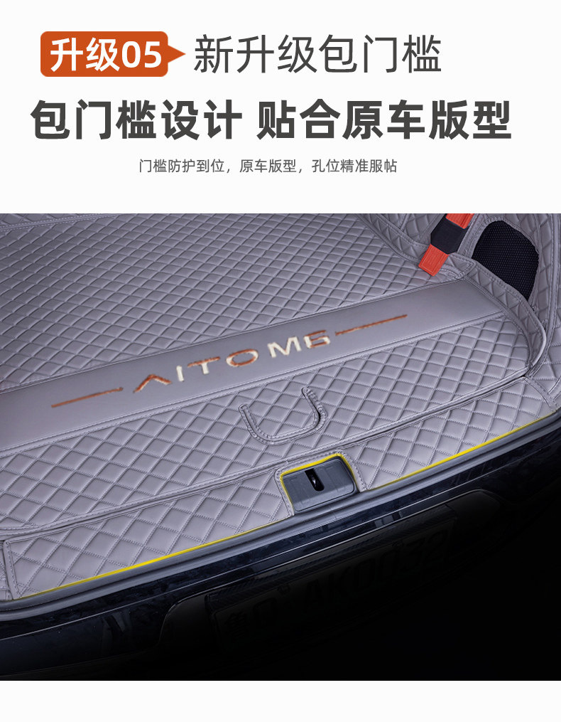 26 Models of Aito M6 Trunk Mats, Full Coverage Car Interior Accessories, Decorative Aito M6-Specific Trunk Mats