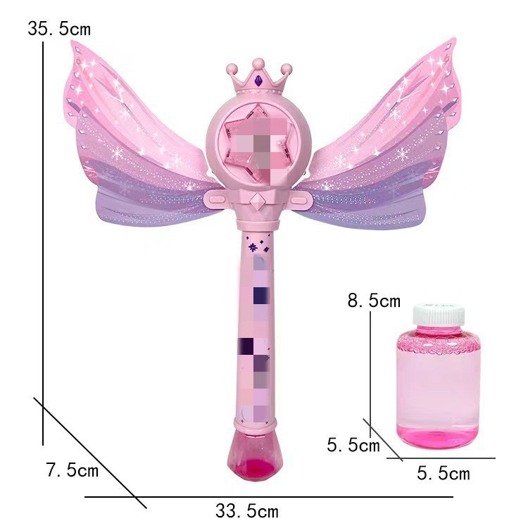 핑크 버블 마술 지팡이(컬러 박스)