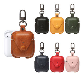 Cross-Border Exclusive Supply of Protective Cases for AirPods 1/2, Wireless Bluetooth Earphone Covers, Vintage Leather Case, Retro Style