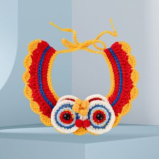Cat Bibs, Cute Pet Bibs, Saliva Towels, Hand-Knitted Decorative Collars, Dog Collars, New Products in 2025