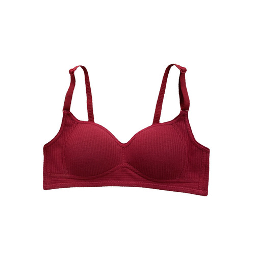 New style national clothing girls, high school and junior high school students, no steel ring to push up small breasts, college students, thin comfortable bra