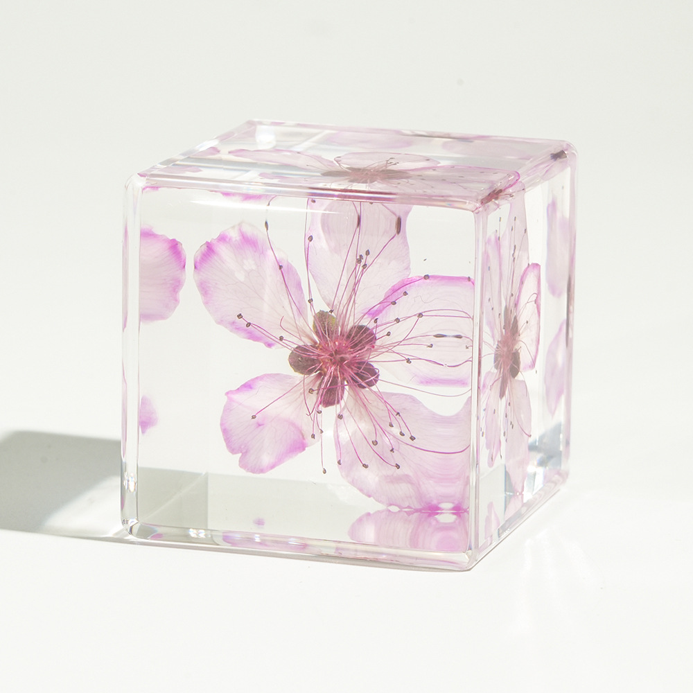 [Airplane Box] Cube Peach Blossom Ornaments