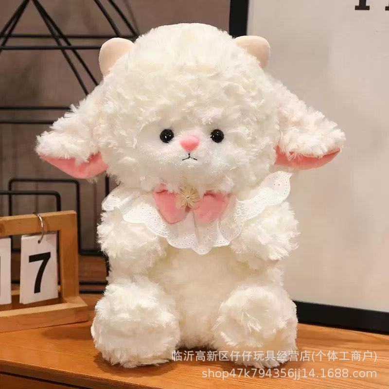 Cute Christmas Princess Woolen Plush Toy, Adorable Little Sheep Doll, Birthday Gift for Girlfriend, a Must-Have for Children's Day Cute Christmas Princess Woolen Plush Toy, Adorable Little Sheep Doll, Birthday Gift for Girlfriend, a Must-Have for Children's Day
