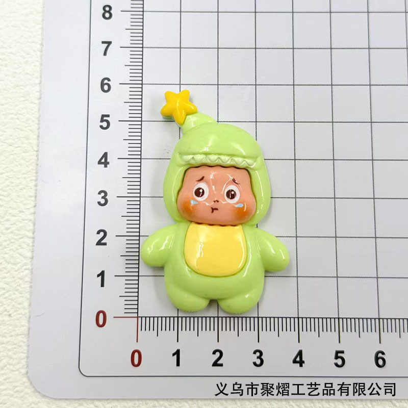 可爱星星人卡通diy树脂配件手工奶油胶发夹钥匙扣手机壳饰品材料|undefined