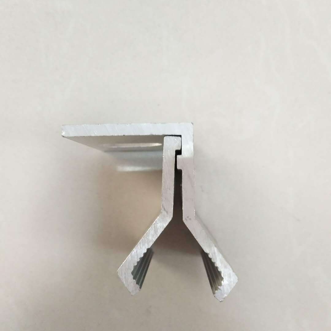 光伏支架配件太阳能电池板发电组件铝合金压块连接紧固件菱形夹具