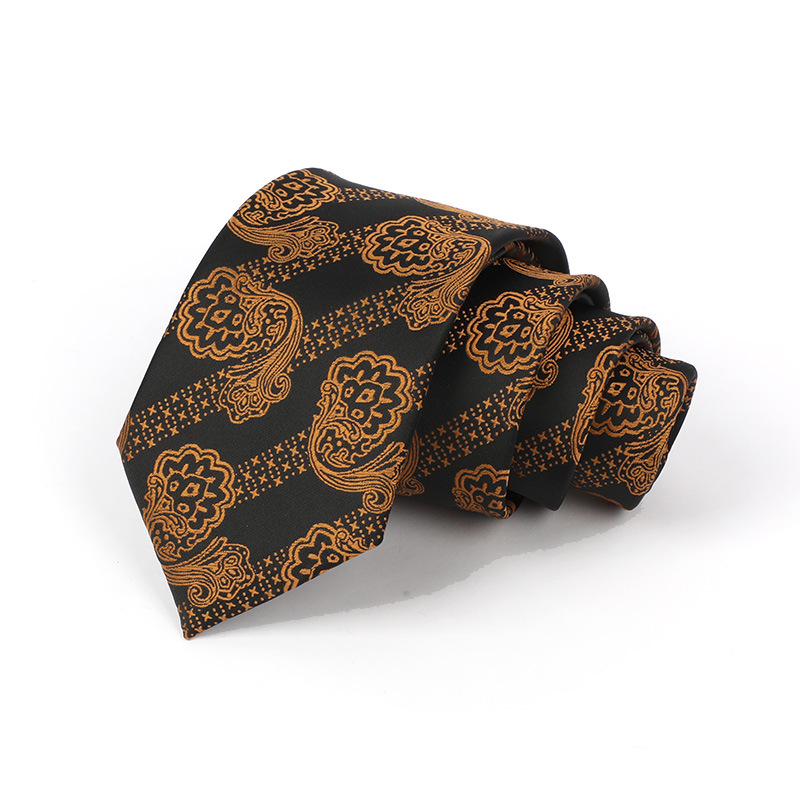 Corbata de hombre jacquard bordado 8CM poliéster seda corbata tejida hombre sentido superior l corbata logo diseño y producción
