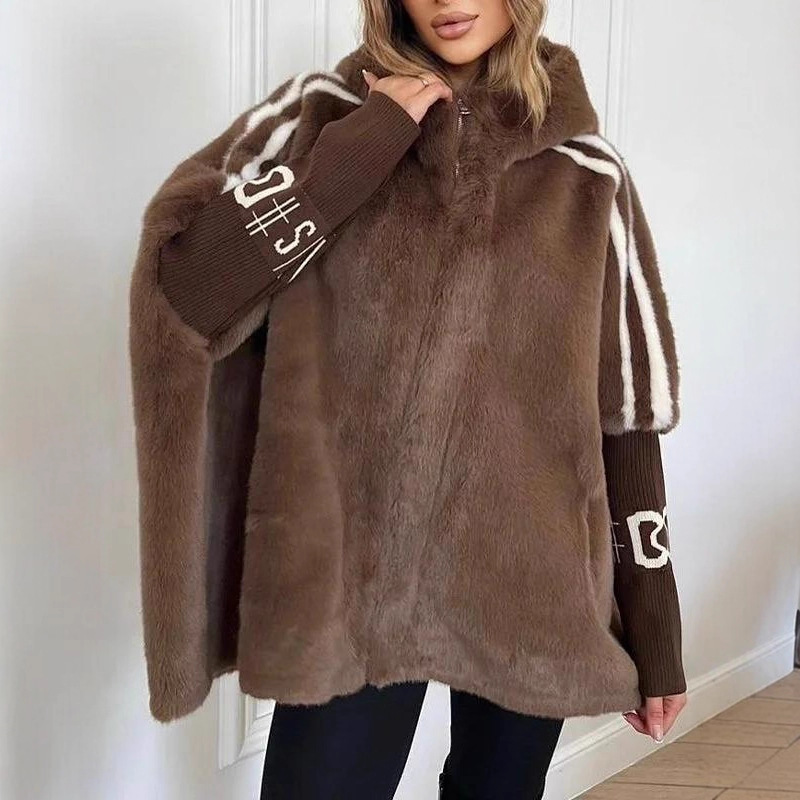 2025 Mink Fur Outwear Women's Short Stand Collar Loose Slimming Look Autumn and Winter New Mink Velvet Imitation Fur Baseball Uniform 2025 Mink Fur Outwear Women's Short Stand Collar Loose Slimming Look Autumn and Winter New Mink Velvet Imitation Fur Baseball Uniform