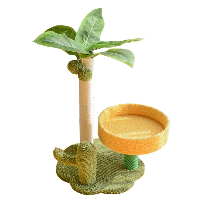 Marco de escalada para gatos, nido para gatos integrado, plataforma de salto para gatos pequeños, árbol para gatos pequeños, columna de captura para gatos, juguetes para gatos, comercio exterior al por mayor