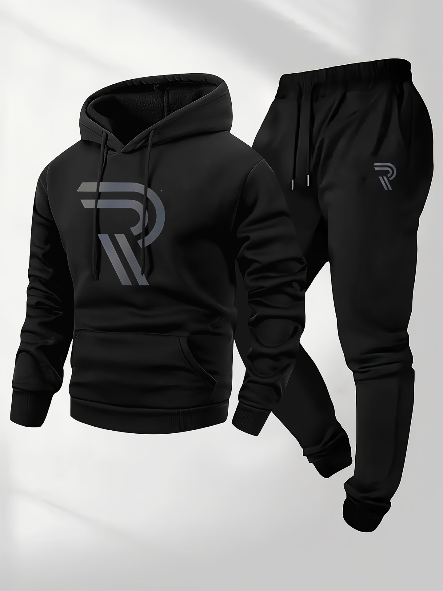 Cross-border nuevo estilo casual de moda para hombres y mujeres suéter impresa sudadera y trajes deportivos de cuerda de tracción Europa y América