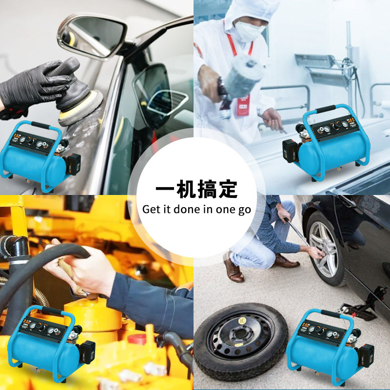 Comercio exterior venta caliente litio eléctrico compresor de aire recargable pequeño compresor de aire portátil al aire libre litio eléctrico bomba de aire inalámbrica