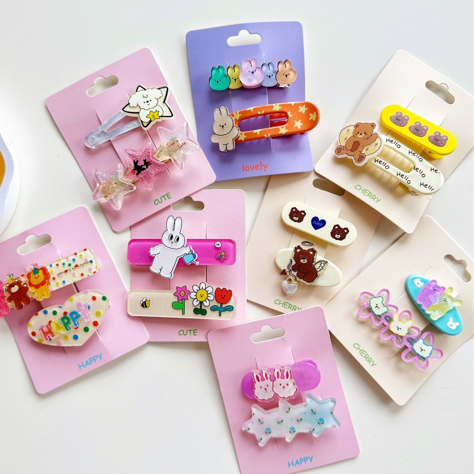 TikTok Hot Small Animal Hairpin Children's Hairpin Cute Cartoon Girl Drop Clip Bangs Side Clip Wholesale