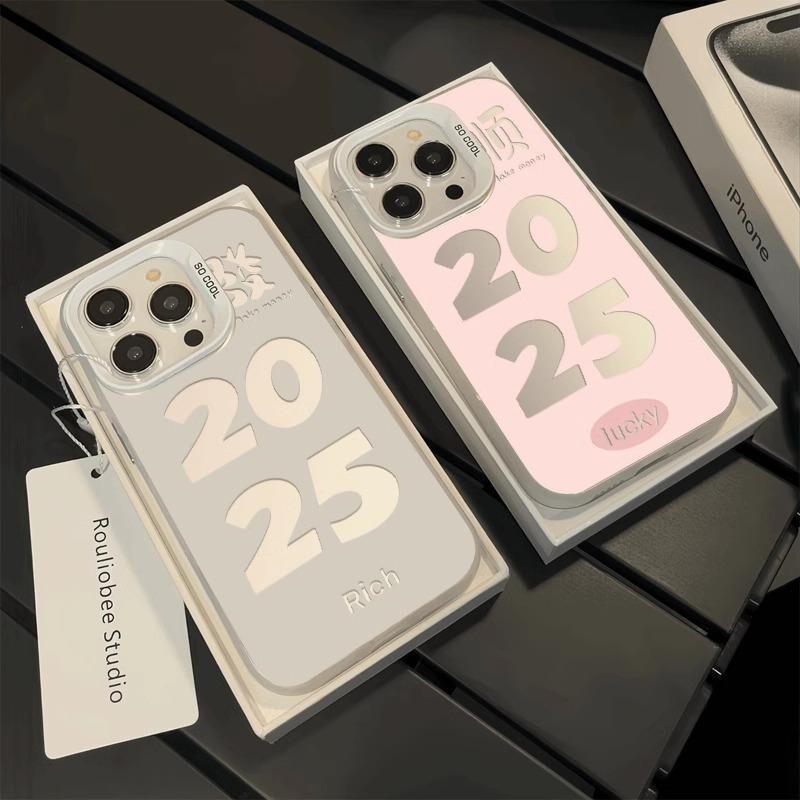 2025 New Year Phone Case for iphone16 Apple 15Plus Matte 14promax Luxury 13 Dustproof 12
